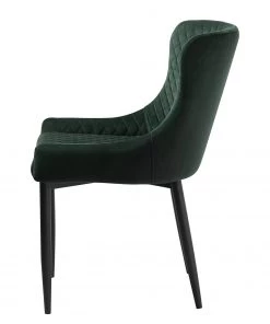 Red Living Esszimmerstuhl Elbi II (2er-Set) - Samt / Metall - Dunkelgrün / Schwarz -Deutschland Stühle Verkaufs-Shop 1000266967 210525 14343100206 DETAILS P000000001000266967