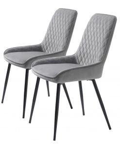 Red Living Esszimmerstuhl Dela (2er-Set) - Grau