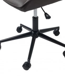 Red Living Bürodrehstuhl Dela II - Kunstleder / Metall - Dunkelbraun / Schwarz 11 Red Living Bürodrehstuhl Dela II - Kunstleder / Metall - Dunkelbraun / Schwarz -Deutschland Stühle Verkaufs-Shop 1000267003 210615 08400700001 DETAILS P000000001000267003