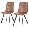 Ars manufacti Esszimmerstuhl Anaco (2er-Set) - Vintage Braun