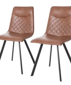 Ars manufacti Esszimmerstuhl Anaco (2er-Set) - Vintage Braun