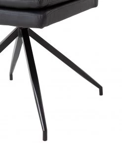 Fredriks Bürostuhl Abud - Kunstleder / Stahl - Schwarz -Deutschland Stühle Verkaufs-Shop 1000267826 220823 055 DETAILS P000000001000267826