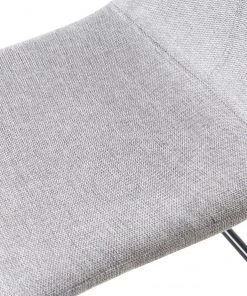 Fredriks Freischwinger Beal (2er-Set) - Leinen / Stahl - Lichtgrau / Schwarz -Deutschland Stühle Verkaufs-Shop 1000267827 220823 080 DETAILS P000000001000267827