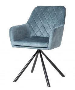 Fredriks Armlehnenstuhl Beed - Blaugrau