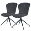 Ars manufacti Polsterstuhl Yves (2er-Set) - Dunkelgrau