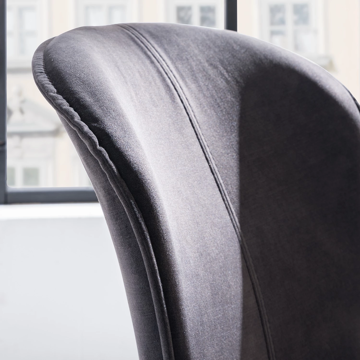 Ars manufacti Polsterstuhl Yves (2er-Set) - Dunkelgrau 15 Ars manufacti Polsterstuhl Yves (2er-Set) - Dunkelgrau – Bild 15