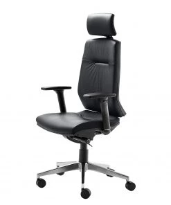 Mayer Sitzmöbel Bürodrehstuhl myCONTRACT LINE II - Echtleder - Anthrazit