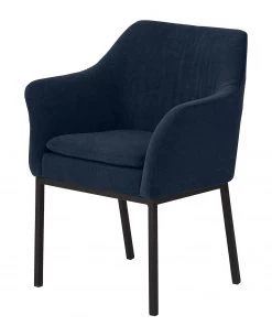 Mayer Sitzmöbel Armlehnenstuhl myJARI I - Flachgewebe - Nachtblau