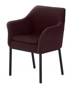 Mayer Sitzmöbel Armlehnenstuhl myJARI II - Echtleder - Dunkelbraun