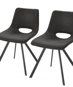 Red Living Polsterstuhl Benol (2er-Set) - Anthrazit