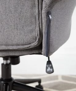Furnitive Massagebürostuhl Barking - (mit Massagefunktion) - Flachgewebe / Metall - Grau / Schwarz -Deutschland Stühle Verkaufs-Shop 1000272622 220628 033 DETAILS P000000001000272622