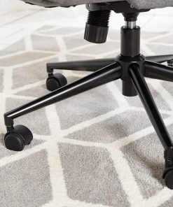 Furnitive Massagebürostuhl Barking - (mit Massagefunktion) - Flachgewebe / Metall - Grau / Schwarz -Deutschland Stühle Verkaufs-Shop 1000272622 220628 034 DETAILS P000000001000272622