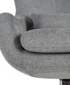 Furnitive Massagebürostuhl Barnard - (mit Massagefunktion) - Webstoff / Metall - Hellgrau / Chrom -Deutschland Stühle Verkaufs-Shop 1000272624 220629 090 DETAILS P000000001000272624