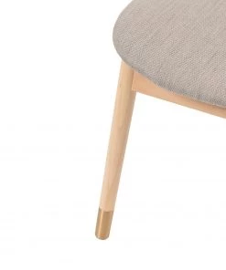 Studio Copenhagen Esszimmerstuhl Coy (2er-Set) - Rattan & Webstoff / Buche massiv - Cappuccino -Deutschland Stühle Verkaufs-Shop 1000273456 220420 055 DETAILS P000000001000273456