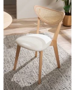 Studio Copenhagen Esszimmerstuhl Danny (2er-Set) - Rattan & Webstoff / Buche massiv - Rattan & Creme / Buche -Deutschland Stühle Verkaufs-Shop 1000273461 220819 021 MOOD DETAILS P000000001000273461 mood