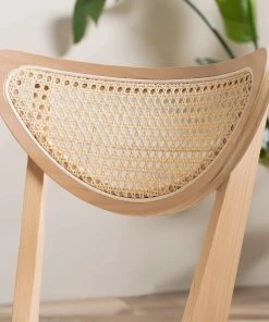 Studio Copenhagen Esszimmerstuhl Danny (2er-Set) - Rattan & Webstoff / Buche massiv - Rattan & Creme / Buche -Deutschland Stühle Verkaufs-Shop 1000273461 220819 031 DETAILS P000000001000273461