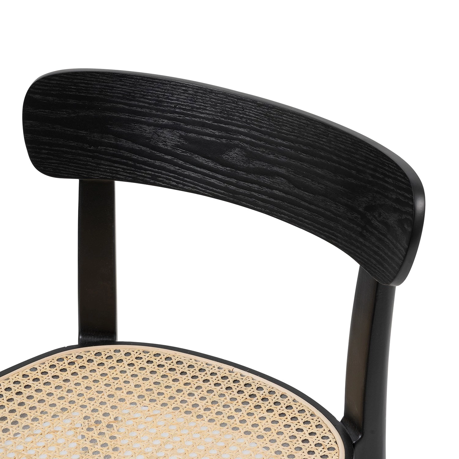 Studio Copenhagen Esszimmerstuhl Darcey (2er-Set) - Polywood & Rattan / Buche massiv - Rattan / Schwarz 6 Studio Copenhagen Esszimmerstuhl Darcey (2er-Set) - Polywood & Rattan / Buche massiv - Rattan / Schwarz – Bild 6