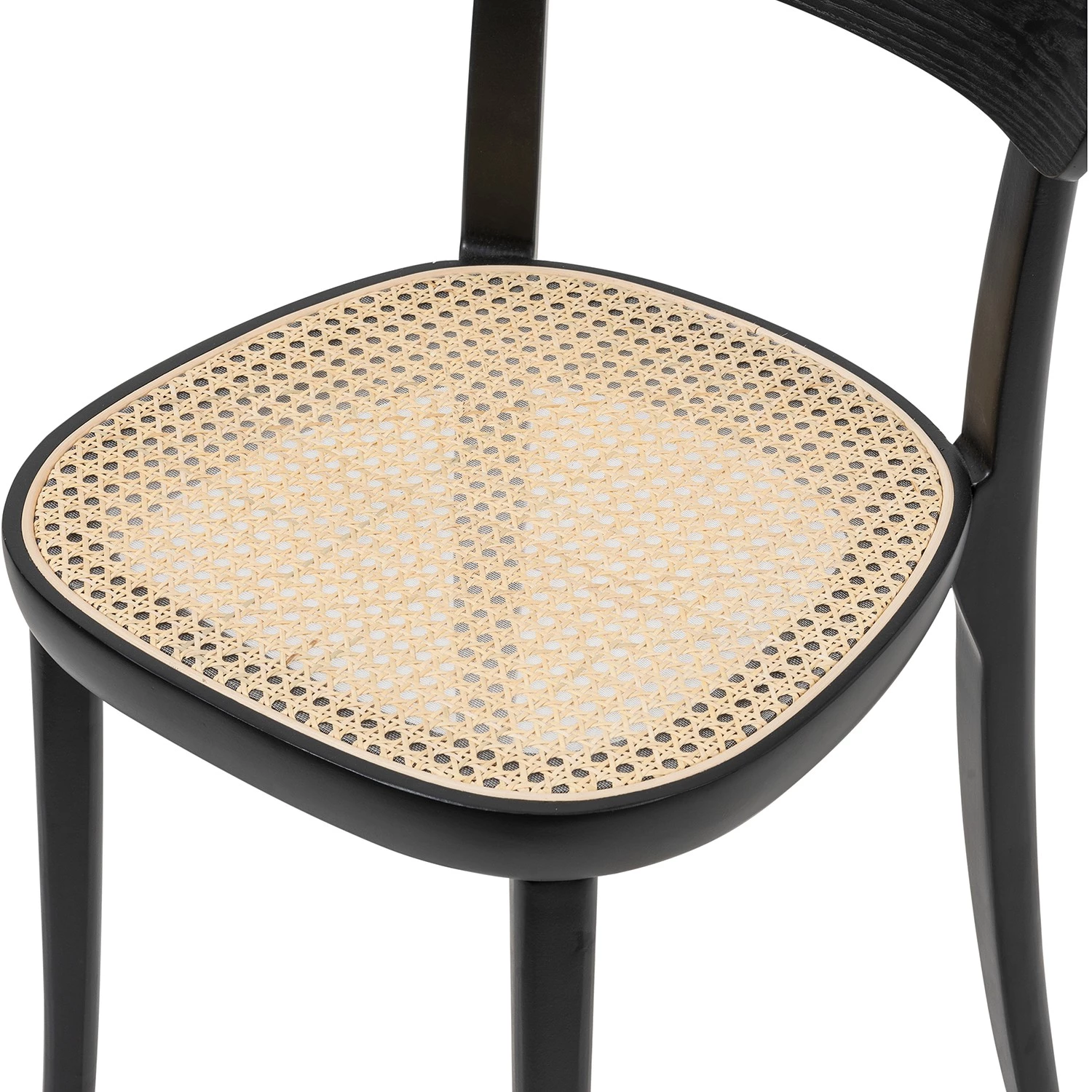Studio Copenhagen Esszimmerstuhl Darcey (2er-Set) - Polywood & Rattan / Buche massiv - Rattan / Schwarz 7 Studio Copenhagen Esszimmerstuhl Darcey (2er-Set) - Polywood & Rattan / Buche massiv - Rattan / Schwarz – Bild 7