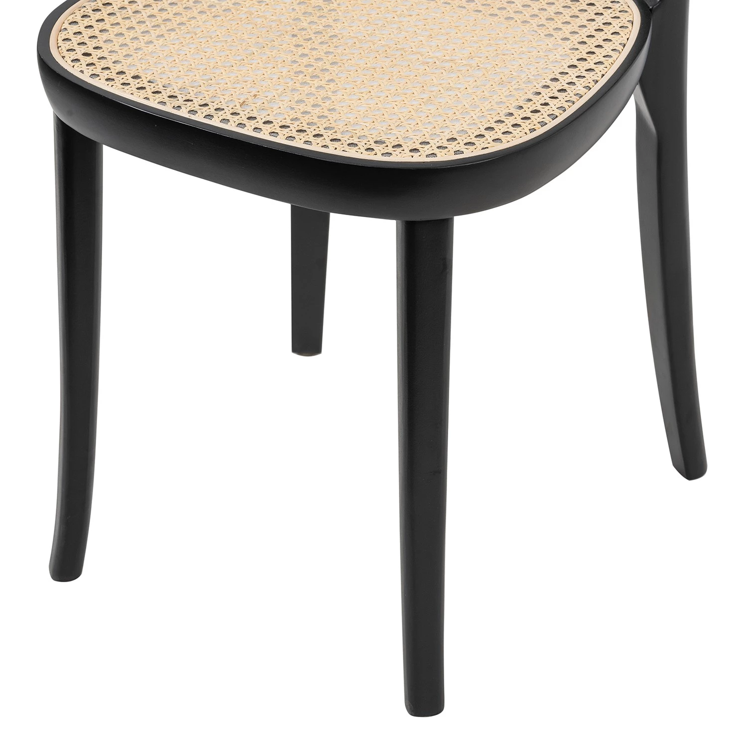 Studio Copenhagen Esszimmerstuhl Darcey (2er-Set) - Polywood & Rattan / Buche massiv - Rattan / Schwarz 8 Studio Copenhagen Esszimmerstuhl Darcey (2er-Set) - Polywood & Rattan / Buche massiv - Rattan / Schwarz – Bild 8