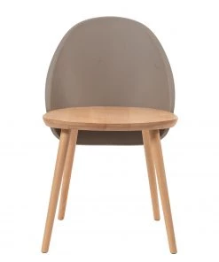 Mørteens Esszimmerstuhl Doon (2er-Set) - Kunststoff / Buche massiv - Taupe / Buche -Deutschland Stühle Verkaufs-Shop 1000273467 220420 030 DETAILS P000000001000273467