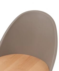 Mørteens Esszimmerstuhl Doon (2er-Set) - Kunststoff / Buche massiv - Taupe / Buche -Deutschland Stühle Verkaufs-Shop 1000273467 220420 045 DETAILS P000000001000273467