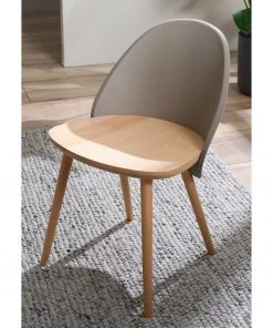 Mørteens Esszimmerstuhl Doon (2er-Set) - Kunststoff / Buche massiv - Taupe / Buche -Deutschland Stühle Verkaufs-Shop 1000273467 220819 021 MOOD DETAILS P000000001000273467 mood