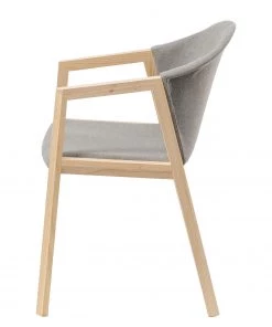 Mørteens Armlehnenstuhl Edey - Webstoff / Esche massiv - Hellgrau / Esche -Deutschland Stühle Verkaufs-Shop 1000273468 220420 035 DETAILS P000000001000273468