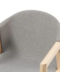 Mørteens Armlehnenstuhl Edey - Webstoff / Esche massiv - Hellgrau / Esche -Deutschland Stühle Verkaufs-Shop 1000273468 220420 045 DETAILS P000000001000273468