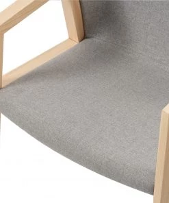 Mørteens Armlehnenstuhl Edey - Webstoff / Esche massiv - Hellgrau / Esche -Deutschland Stühle Verkaufs-Shop 1000273468 220420 050 DETAILS P000000001000273468