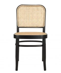 Studio Copenhagen Esszimmerstuhl Daru (2er-Set) - Rattan / Buche massiv - Rattan / Schwarz -Deutschland Stühle Verkaufs-Shop 1000273472 220816 040 DETAILS P000000001000273472