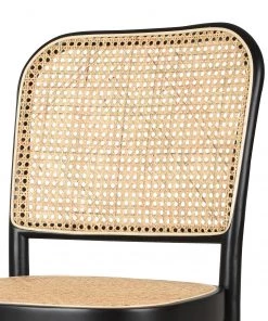 Studio Copenhagen Esszimmerstuhl Daru (2er-Set) - Rattan / Buche massiv - Rattan / Schwarz -Deutschland Stühle Verkaufs-Shop 1000273472 220816 060 DETAILS P000000001000273472