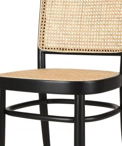 Studio Copenhagen Esszimmerstuhl Daru (2er-Set) - Rattan / Buche massiv - Rattan / Schwarz -Deutschland Stühle Verkaufs-Shop 1000273472 220816 061 DETAILS P000000001000273472