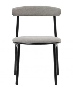 Studio Copenhagen Esszimmerstuhl Embi (2er-Set) - Webstoff / Metall - Grau / Schwarz -Deutschland Stühle Verkaufs-Shop 1000273482 220420 030 DETAILS P000000001000273482