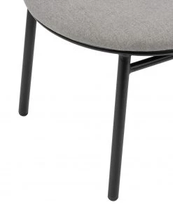 Studio Copenhagen Esszimmerstuhl Embi (2er-Set) - Webstoff / Metall - Grau / Schwarz -Deutschland Stühle Verkaufs-Shop 1000273482 220420 055 DETAILS P000000001000273482