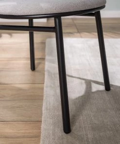 Studio Copenhagen Esszimmerstuhl Embi (2er-Set) - Webstoff / Metall - Grau / Schwarz -Deutschland Stühle Verkaufs-Shop 1000273482 220728 024 MOOD DETAILS P000000001000273482 mood