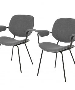 Mørteens Armlehnenstuhl Nella (2er-Set) - Grau