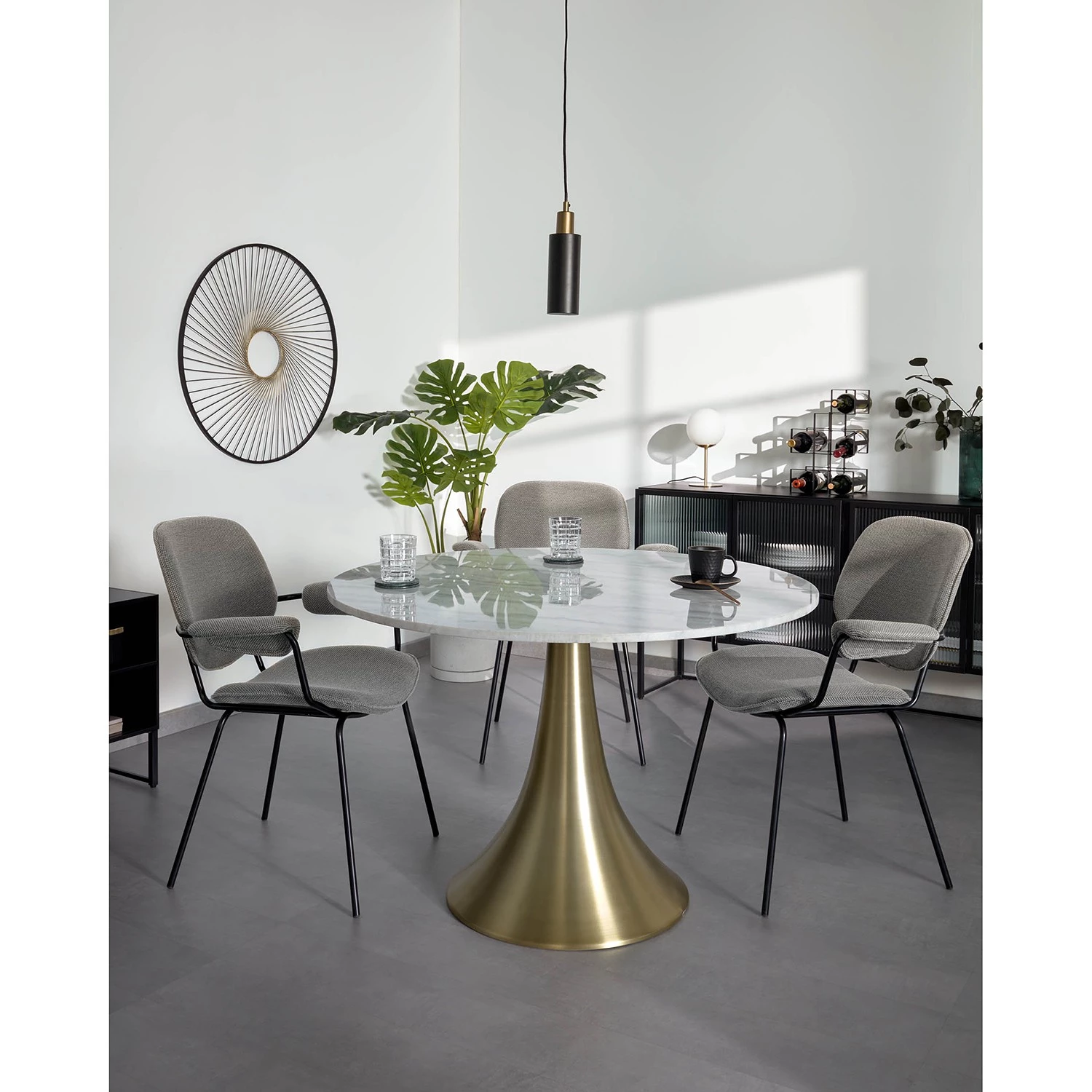 Mørteens Armlehnenstuhl Nella (2er-Set) - Grau 2 Mørteens Armlehnenstuhl Nella (2er-Set) - Grau – Bild 2