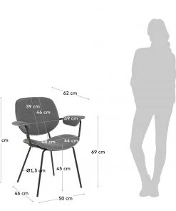 Mørteens Armlehnenstuhl Nella (2er-Set) - Grau 17 Mørteens Armlehnenstuhl Nella (2er-Set) - Grau -Deutschland Stühle Verkaufs-Shop 1000274223 210618 10464300159 SKETCH DETAILS P000000001000274223 sketch