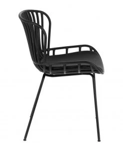 Mørteens Esszimmerstuhl Sakira (4er-Set) - Kunstleder / Stahl - Schwarz -Deutschland Stühle Verkaufs-Shop 1000274225 210618 10464300174 DETAILS P000000001000274225