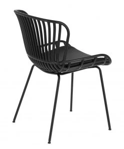 Mørteens Esszimmerstuhl Sakira (4er-Set) - Kunstleder / Stahl - Schwarz -Deutschland Stühle Verkaufs-Shop 1000274225 210618 10464300175 DETAILS P000000001000274225