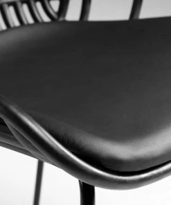 Mørteens Esszimmerstuhl Sakira (4er-Set) - Kunstleder / Stahl - Schwarz -Deutschland Stühle Verkaufs-Shop 1000274225 210618 10464300176 DETAILS P000000001000274225