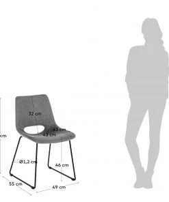 Mørteens Esszimmerstuhl Zara II (2er-Set) - Lichtgrau -Deutschland Stühle Verkaufs-Shop 1000274230 210618 10464400224 SKETCH DETAILS P000000001000274230 sketch