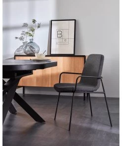 Fredriks Armlehnenstuhl Gina (2er-Set) - Dunkelgrau -Deutschland Stühle Verkaufs-Shop 1000274231 210618 10464400227 MOOD DETAILS P000000001000274231 mood