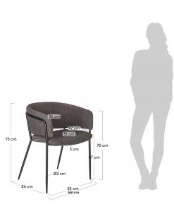 Jack & Alice Armlehnenstuhl Vilhena IV (2er-Set) - Taupe 17 Jack & Alice Armlehnenstuhl Vilhena IV (2er-Set) - Taupe -Deutschland Stühle Verkaufs-Shop 1000274245 210618 10464700351 SKETCH DETAILS P000000001000274245 sketch