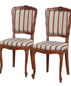 Velvet Studio Polsterstuhl Alessio (2er-Set) - Rot