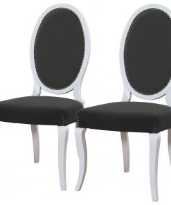 Velvet Studio Polsterstuhl Altona (2er-Set) - Anthrazit