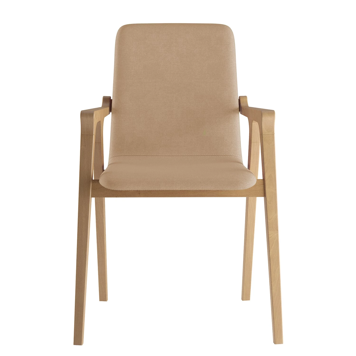 Norrwood Armlehnenstuhl Toma - Webstoff / Buche massiv - Camel / Buche 3 Norrwood Armlehnenstuhl Toma - Webstoff / Buche massiv - Camel / Buche – Bild 3