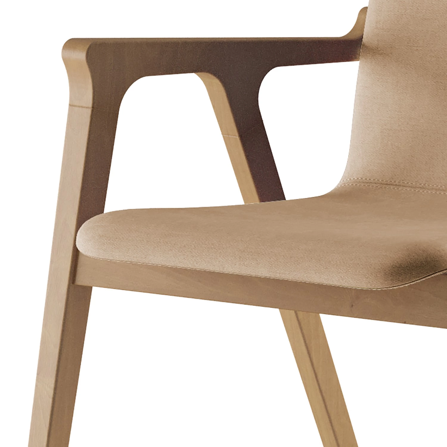 Norrwood Armlehnenstuhl Toma - Webstoff / Buche massiv - Camel / Buche 8 Norrwood Armlehnenstuhl Toma - Webstoff / Buche massiv - Camel / Buche – Bild 8
