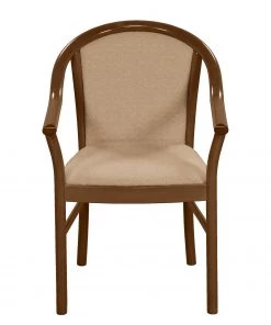 Velvet Studio Armlehnenstuhl Rosita - Webstoff / Buche massiv - Camel / Nussbaum -Deutschland Stühle Verkaufs-Shop 1000274324 210709 14175900199 DETAILS P000000001000274324