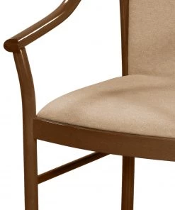 Velvet Studio Armlehnenstuhl Rosita - Webstoff / Buche massiv - Camel / Nussbaum -Deutschland Stühle Verkaufs-Shop 1000274324 210709 14175900204 DETAILS P000000001000274324